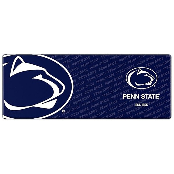navy desk pad with large Penn State Athletic Logo, Penn State, and Est. 1855